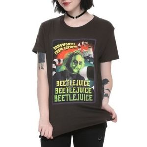 Hot Topic Beetlejuice Grey Tee ~ XXL